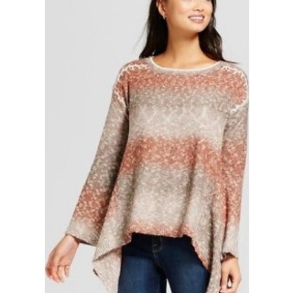 Knox Rose Sweaters - Knox Rose / Sharkbite ombre sweater